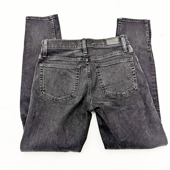 Something Navy Black Charcoal Split Hem Skinny Denim Jeans K5094 Size 25 - Picture 5 of 9